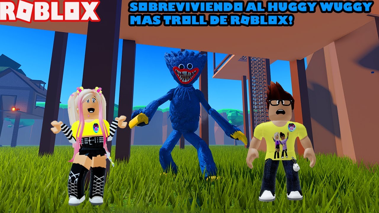 Sobreviviendo Al Huggy Wuggy Mas Troll De Roblox 😵😮