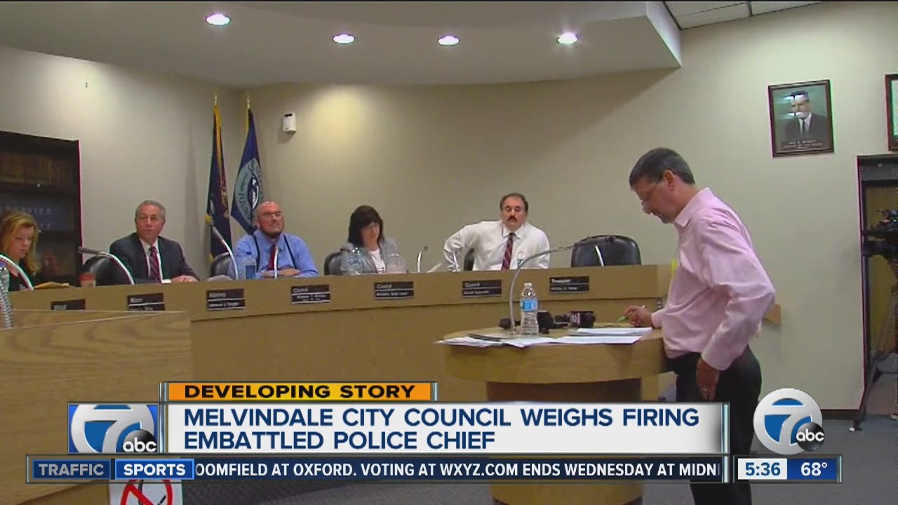 Melvindale City Council weighs firing embattled police chief