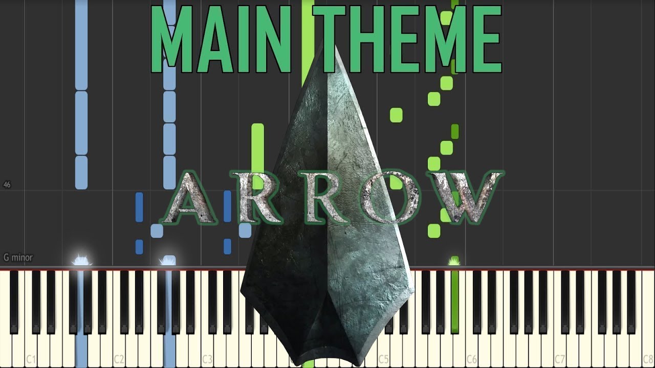 Arrow Theme - Setting Up The Lair [Synthesia Piano Cover]