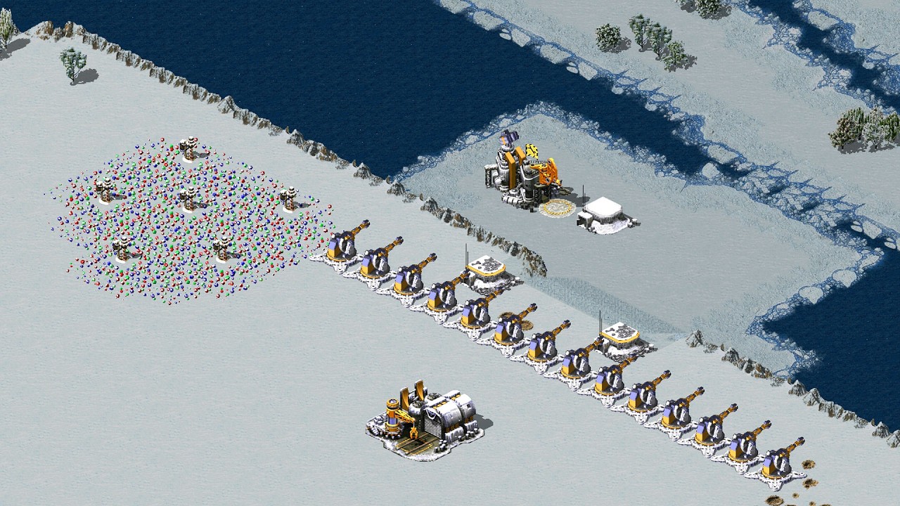 Red Alert 2 | Месть Юрия | 7 против 1 | Alone Snow Forevere Новая карта, защита очень сильна на х...