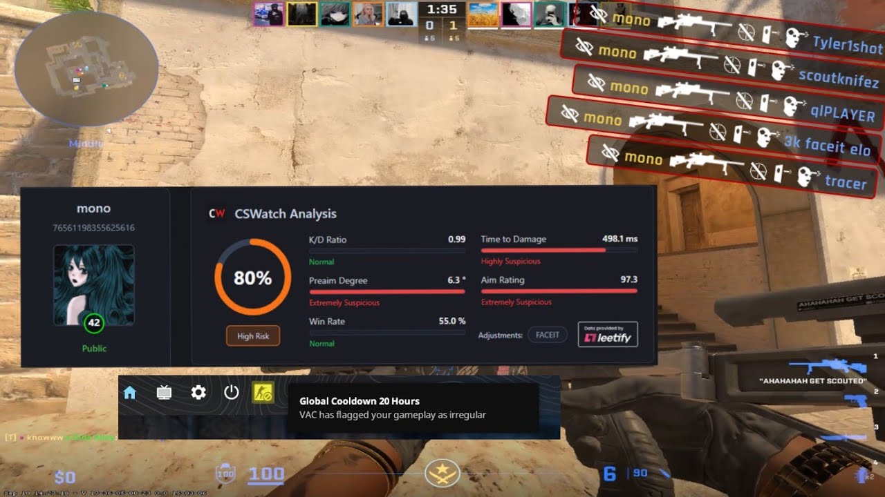 RANK 1 SSG08 PLAYER