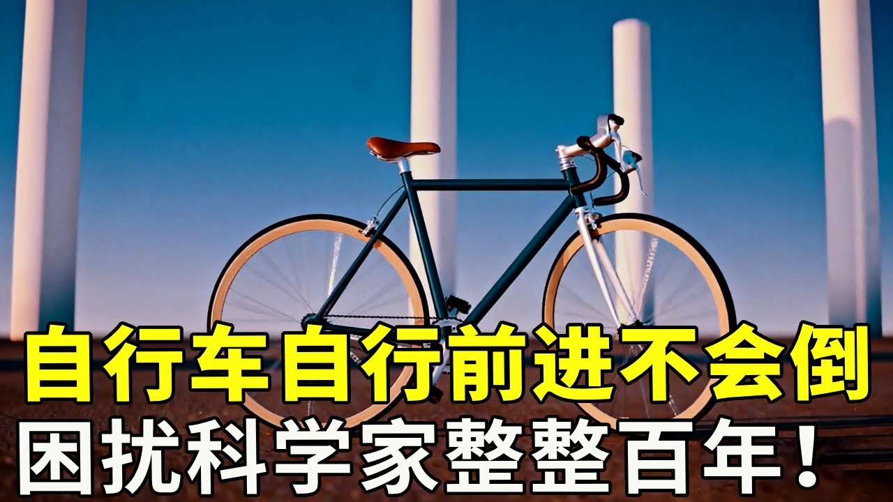 自行车是如何保持平衡的，没有人操控自己前进不会倒，这个问题困扰科学家整整百年！#涨知识 #科普【科学探照灯er】