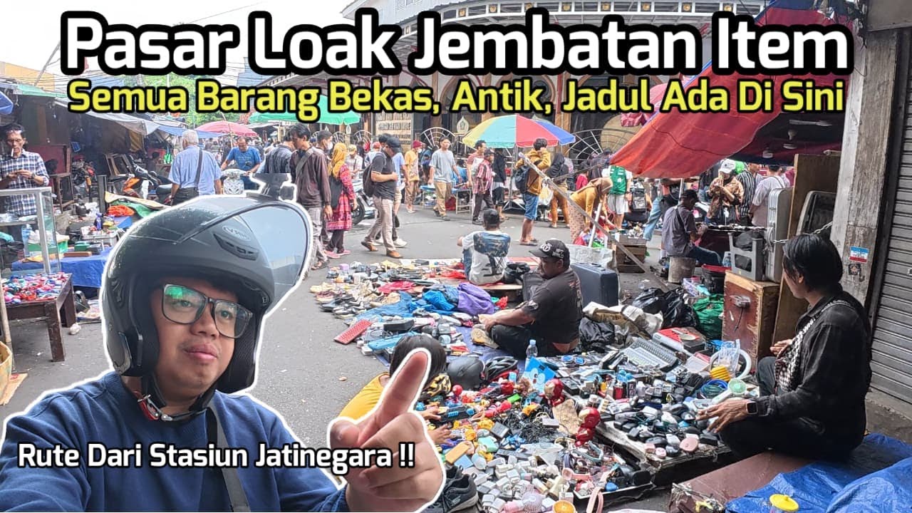 Spill Rute Dari Stasiun Jatinegara !! | Suasana Terbaru Pasar Loak Jembatan Item Jatinegara