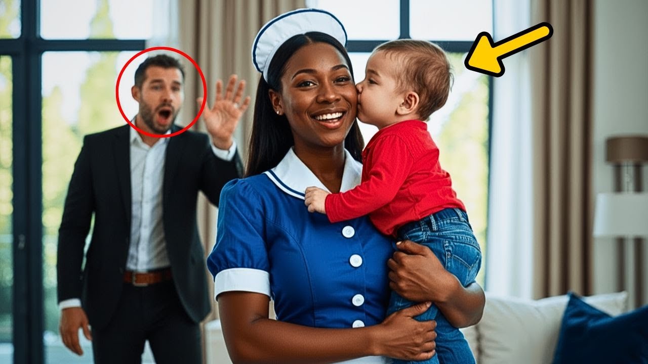 “De baby van de miljonair schopte alle nanny’s… maar kuste de zwarte schoonmaakster!”
