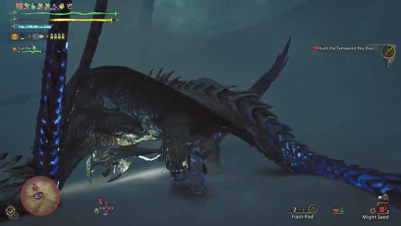 Gunlance | 9*5 Tempered Rey Dau | Hunting for Parts | MH: Wilds [Part 327]