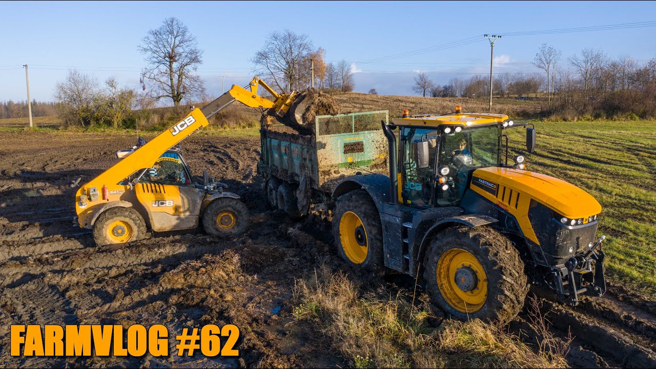 FARMVlog #62 - Nakládání hnoje a půjčený traktor JCB Fastrac 8330