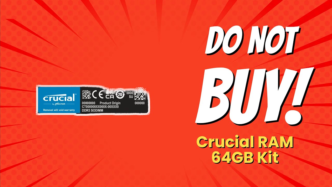 DON'T BUY Crucial RAM 64GB Kit (2x32GB) DDR5 5600MHz BEFORE WATCHING THIS VIDEO! 🚫💻