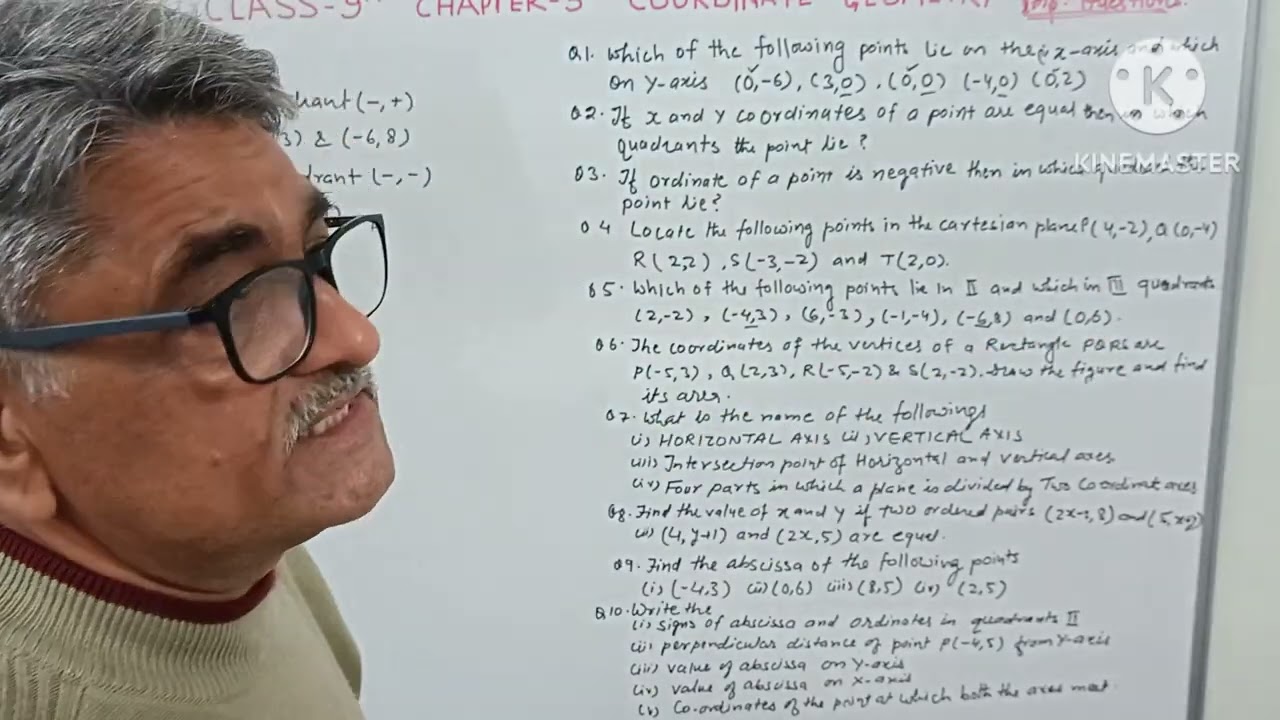 CLASS-9, CHAPTER-3, COORDINATE GEOMETRY, IMPORTANT QUESTIONS