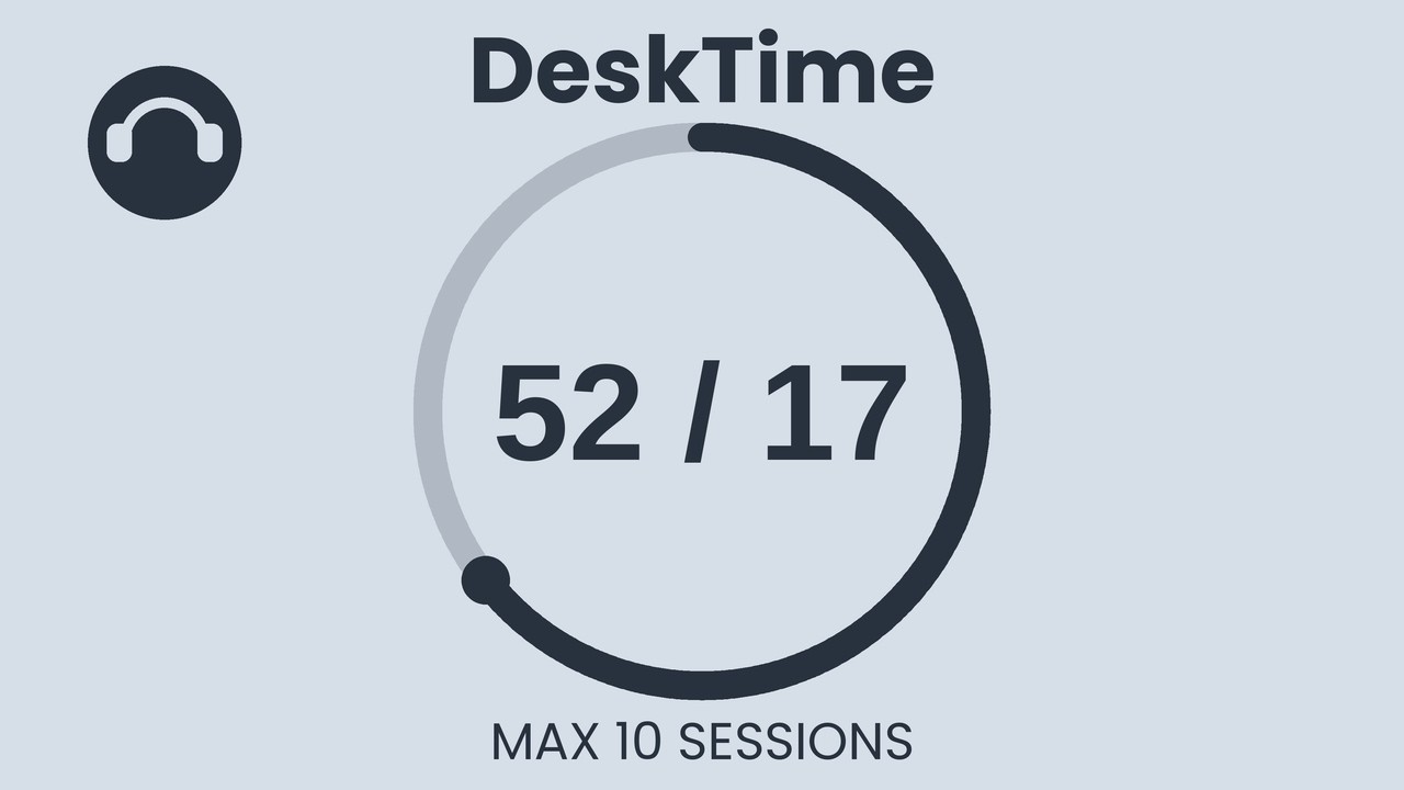 52/17 Pomodoro Timer Rain Sounds 🌧️🎧 ~11.5-Hour Study with Me for Deep Focus & ADHD 🏷️ DeskTime