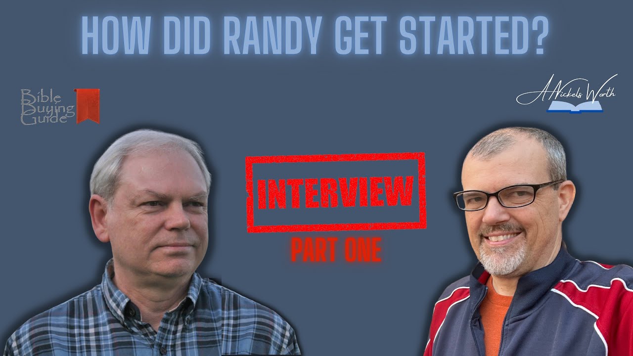 Interview with Randy A. Brown of @BibleBuyingGuide Part One - How Randy Got Started