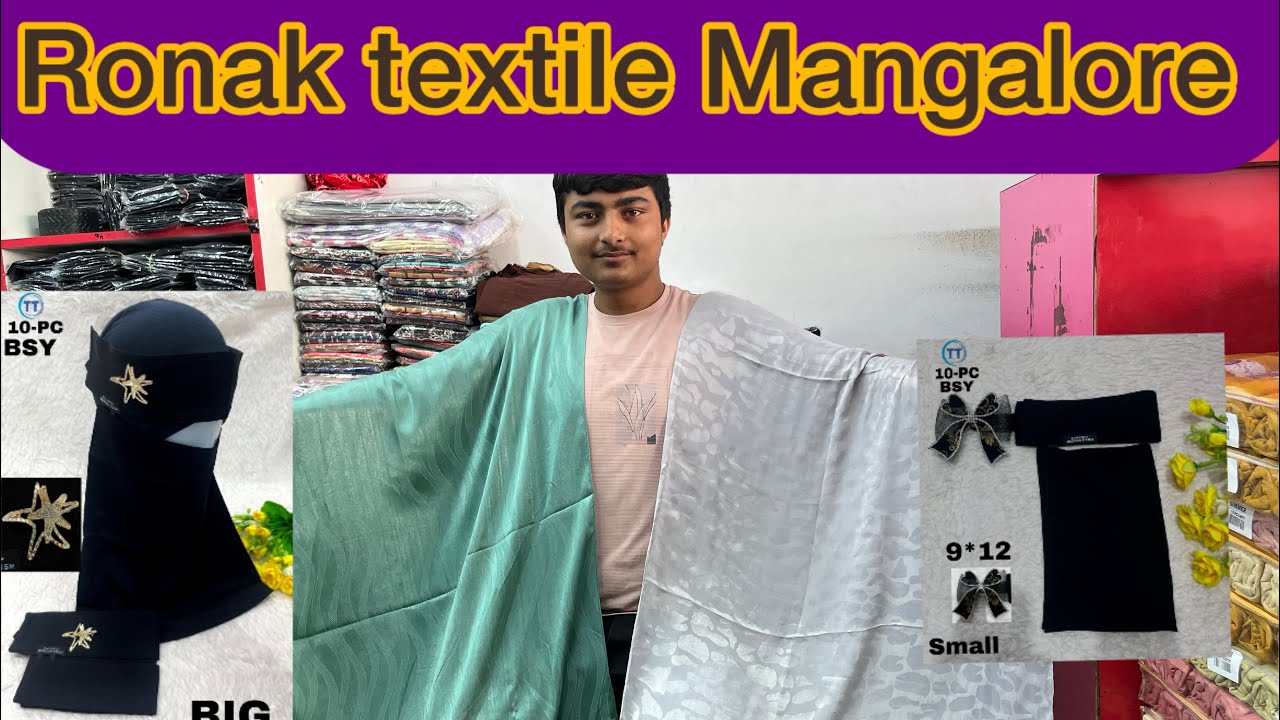 Wholesale deal in hijab Nakab stole scarf  Ronak textile Mangalore mo. 9712650333