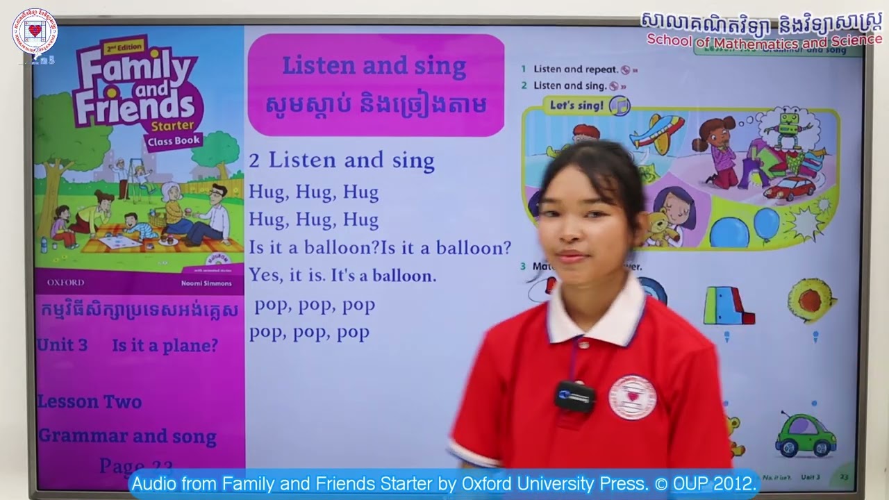 Family & Friends Starter: Unit 3 - Lesson 2: Grammar and song