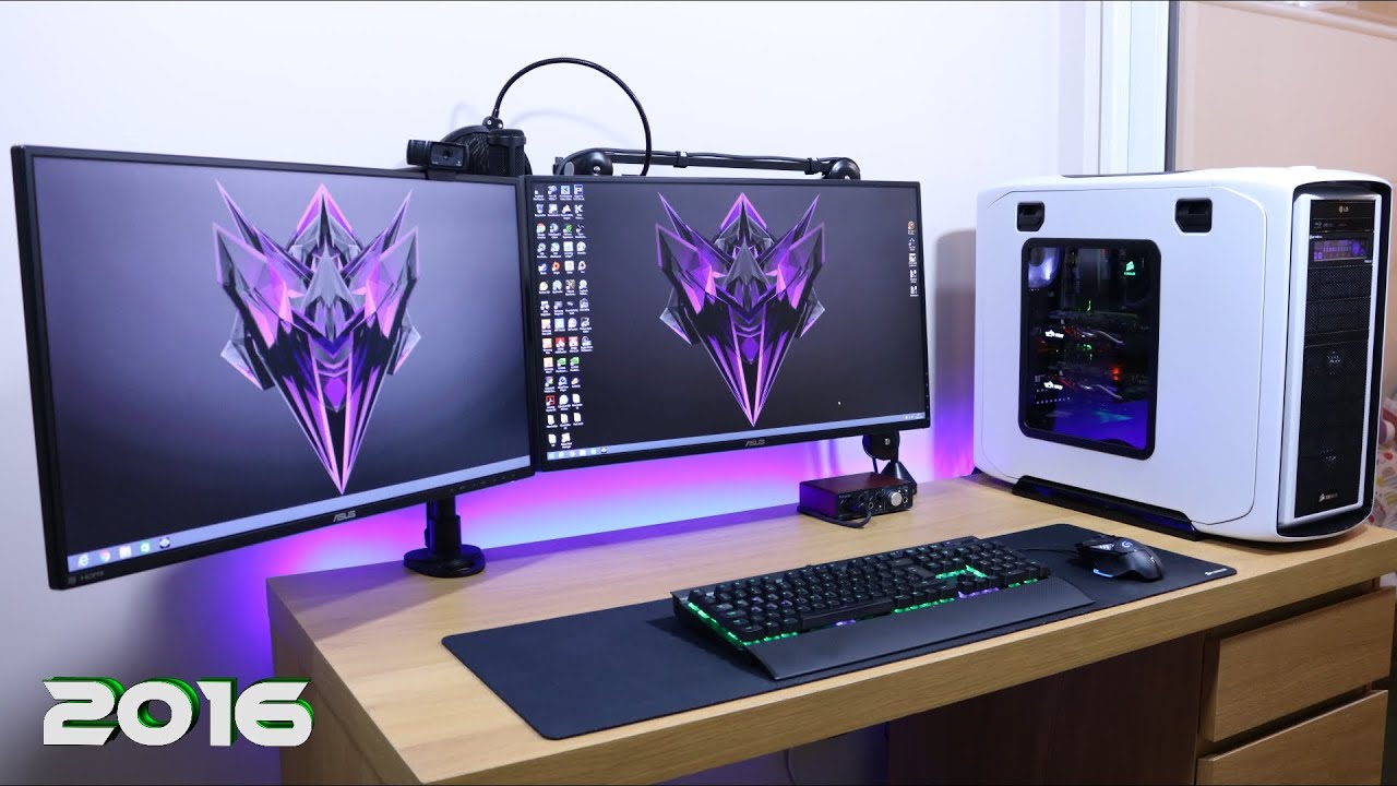 Ultimate Clean Gaming Setup 2016, How Do I Manage My Cable Management Guide Tutorial