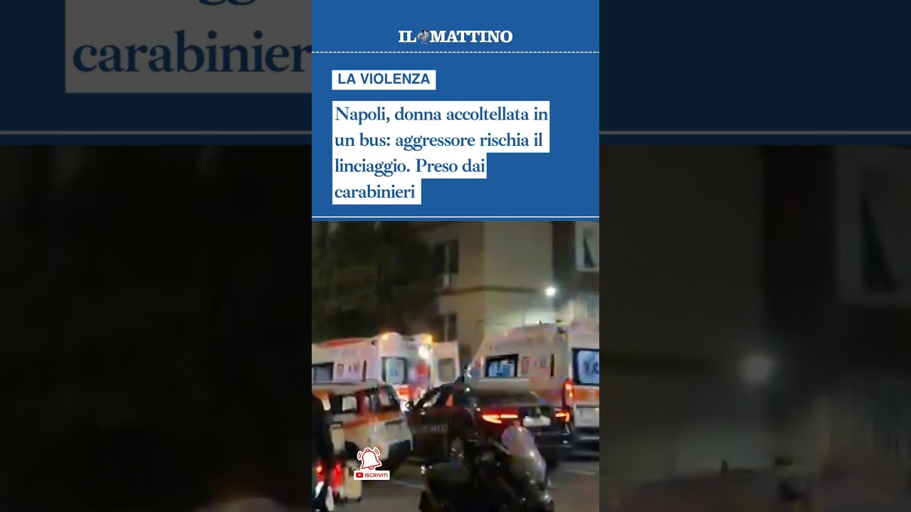 Donna accoltellata al Vomero in un bus: aggressore rischia il linciaggio. Preso dai carabinieri