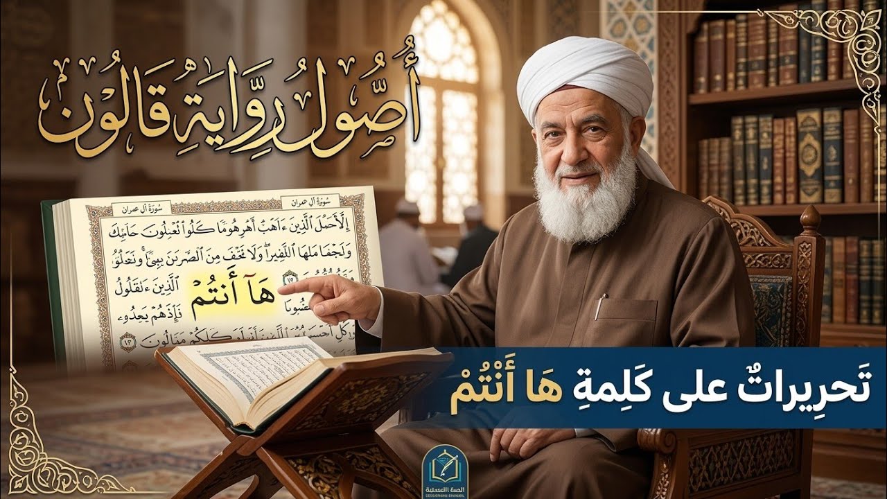 أصول رواية قالون - تحريرات على كلمة ها أنتم (الدرس الحادي عشر)