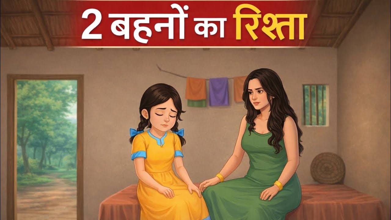 2 बहनों का रिश्ता | Hindi kahani | Moral story | cartoon