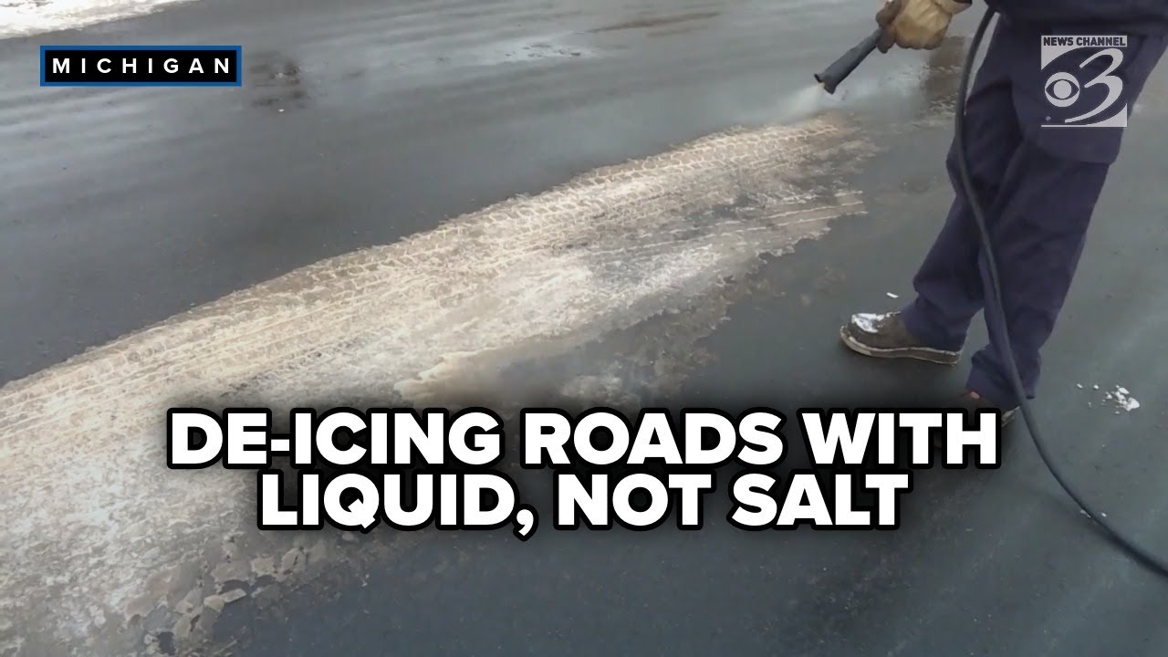 Future of ice removal? Michigan city tests liquid de-icing system