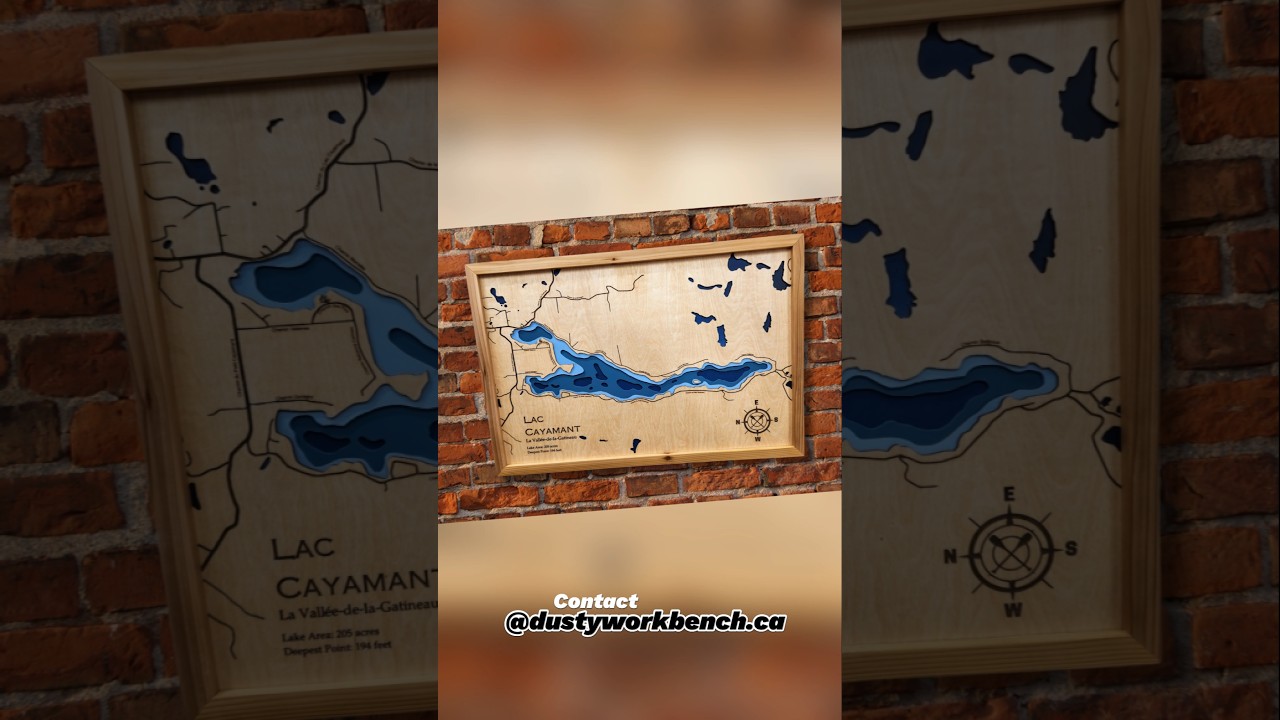 Made with Laser Lake Art     #dustyworkbench #woodworking #laserengraving #diy