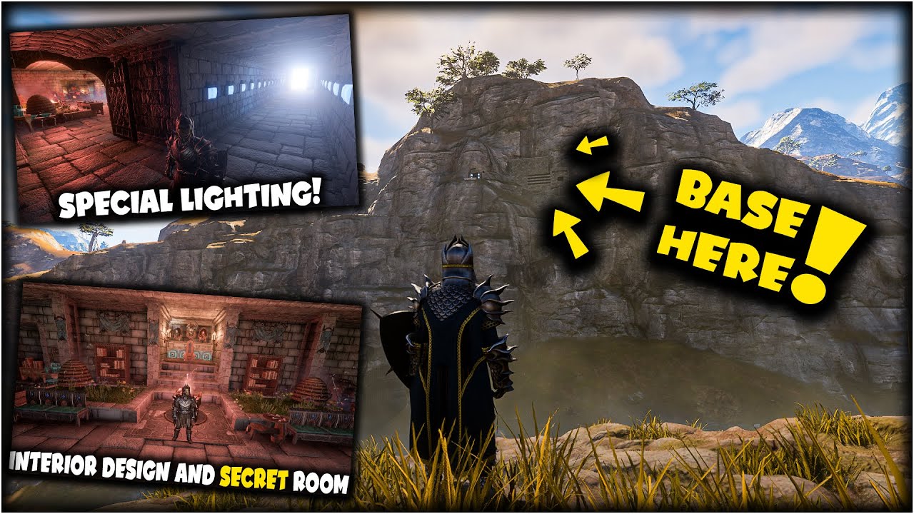 Making a base in the hillside | hidden room and useful interior design | Enshrouded