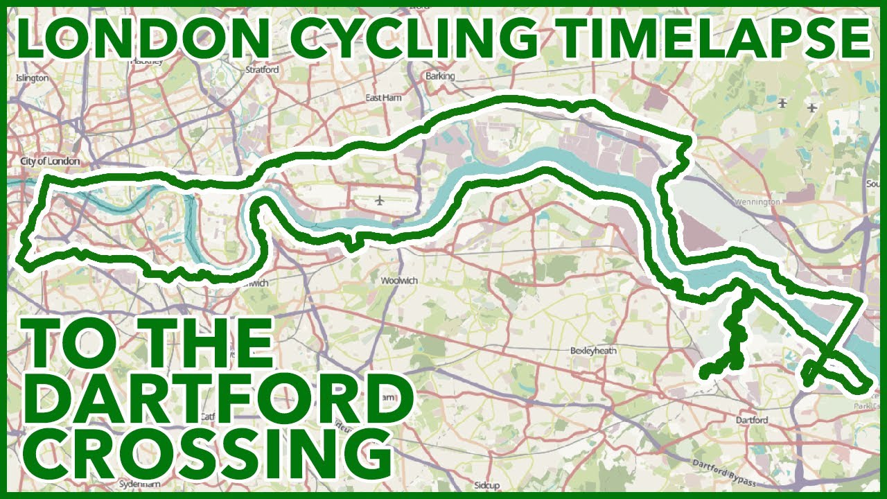 To The Dartford Crossing - London Cycling Timelapse
