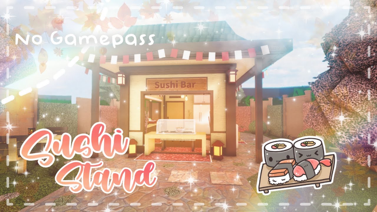 Roblox Bloxburg - No Gamepass Affordable Sushi Stand - Minami Oroi