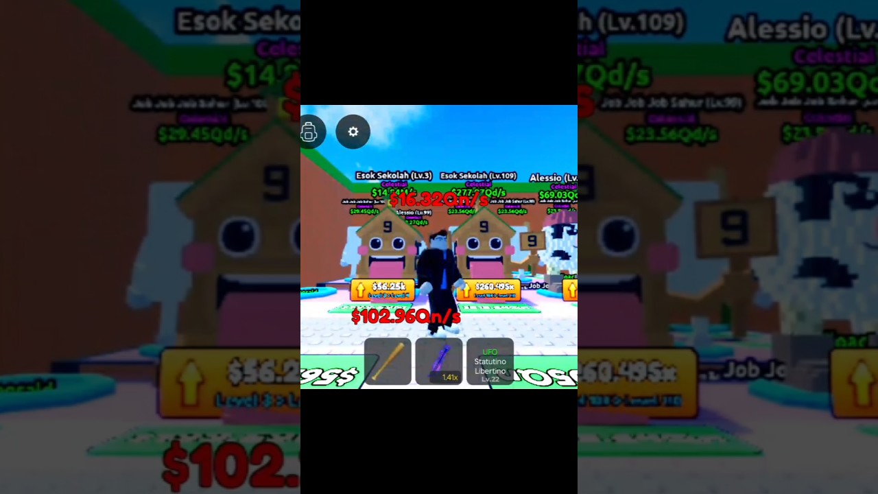 I take Esok Sekolah in celestial area in escape tsunami for brainrots Roblox game 