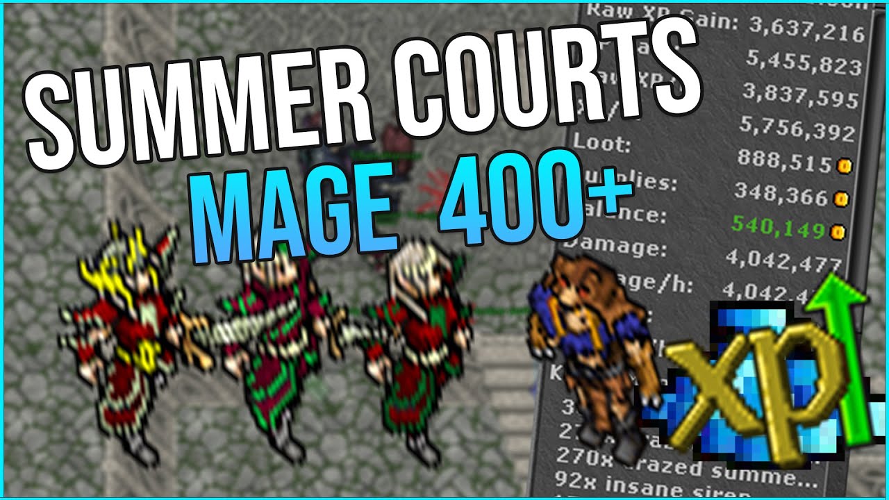 Hunt Summer Court (Elfos de Fogo) - Mage lvl 400 Solo Tibia