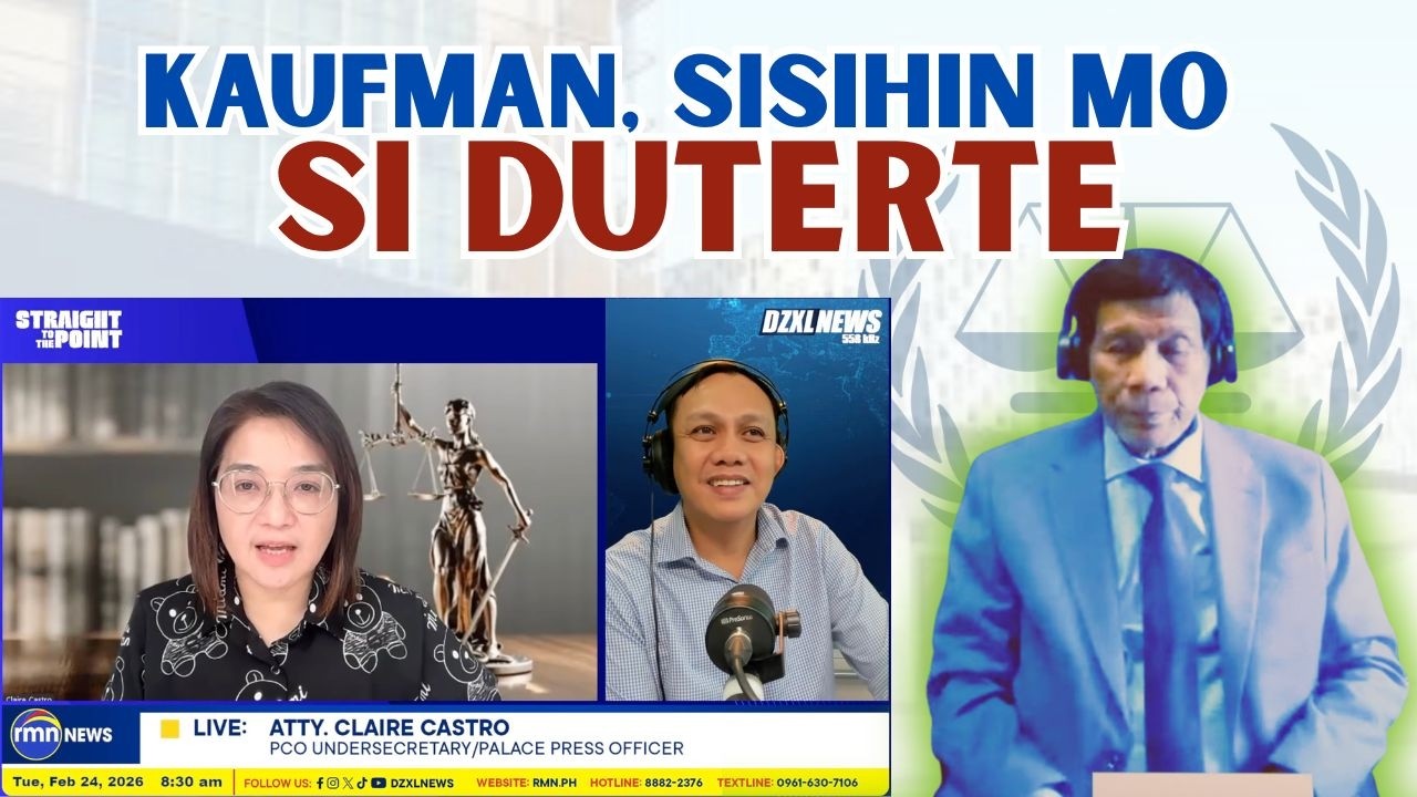 SISIHIN NI KAUFMAN SI DUTERTE KUNG BAKIT SIYA NASA ICC