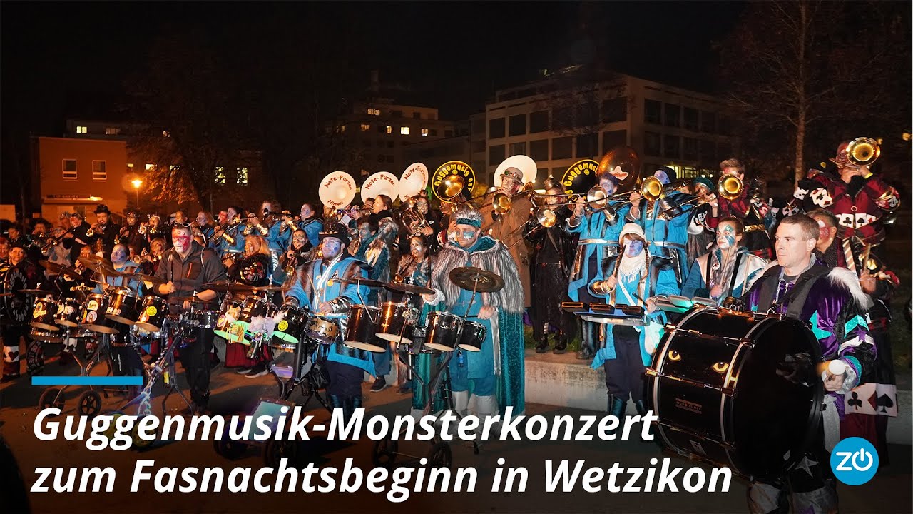 Guggenmusik-Monsterkonzert in Wetzikon