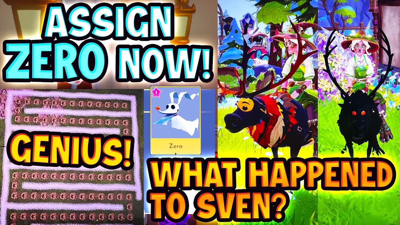Genius Farming Trick in Disney Dreamlight Valley. Sven Became THE DEMON RAINDEER!