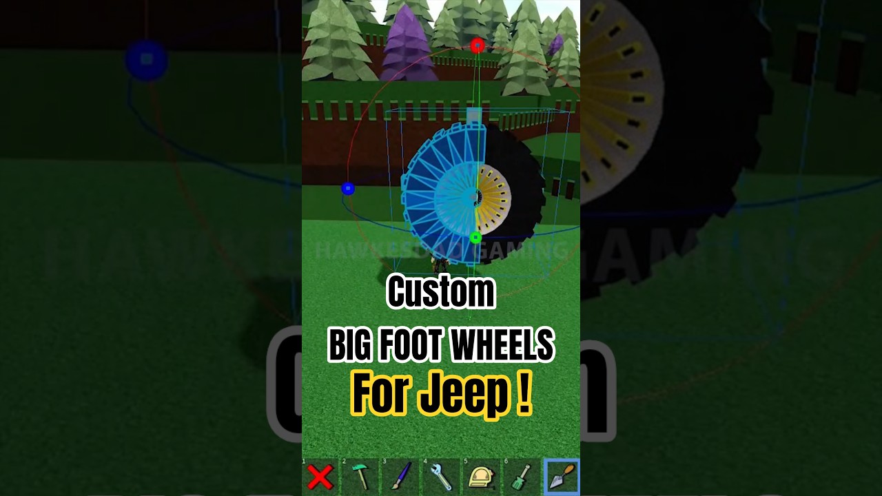 Roblox Build a Boat for Treasure Attach Custom Big foot wheels on Philippine Jeep #roblox #babft