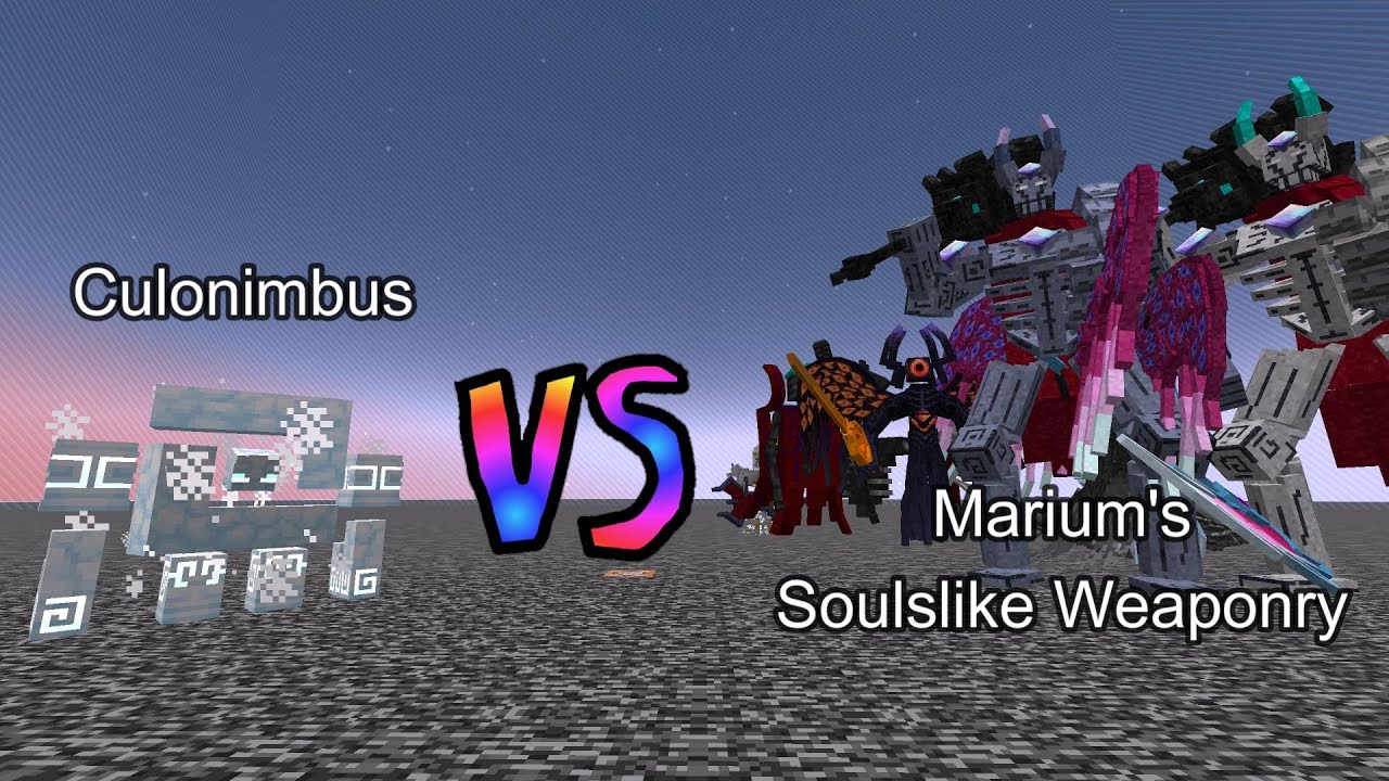 Cumulonimbus vs Marium's Soulslike Weaponry | Minecraft  Mob Battle