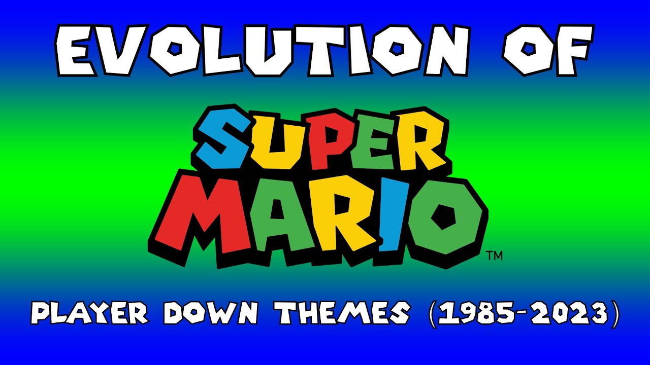 Evolution of Super Mario Player Down Themes (1985 &ndash; 2023)