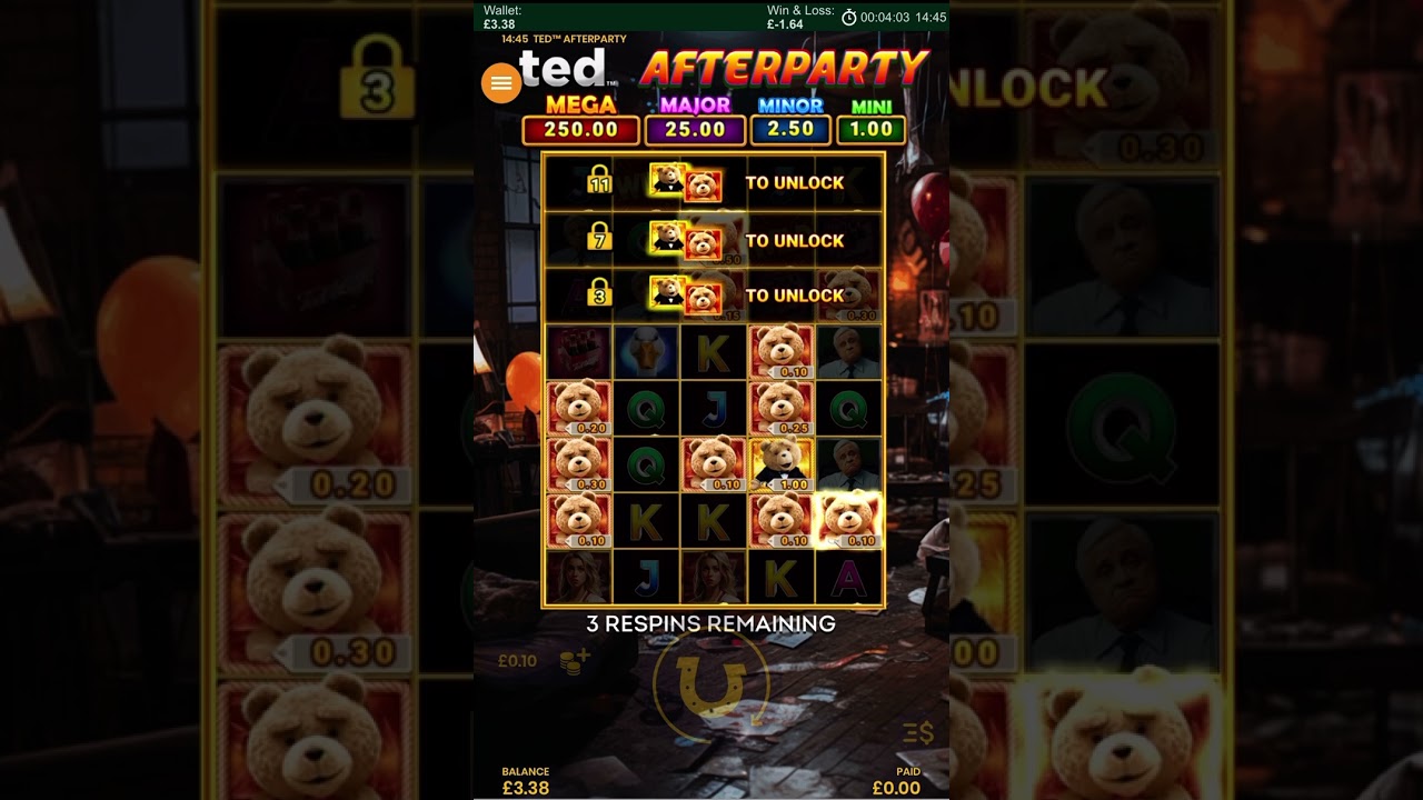Ted after party free spins