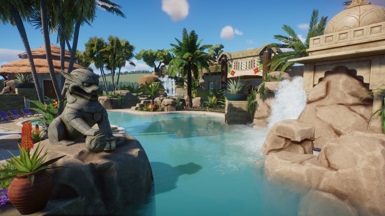 Planet Zoo Tropical Resort Build Live