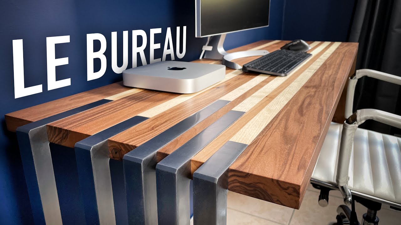 JE FABRIQUE UN BUREAU EXCEPTIONNEL ! (Plans GRATUITS)