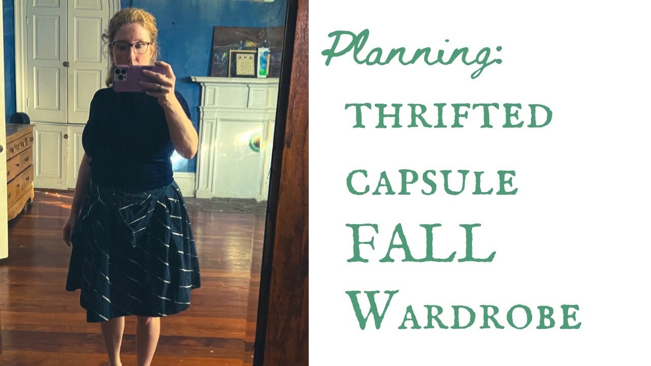 Planning a Madame Chic Style 10-Item Fall Capsule Wardrobe with THRIFTED Clothes