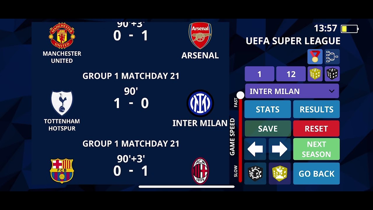 UEFA Super League - International Football Simulator