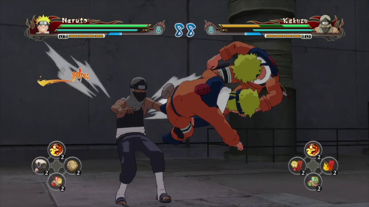 Naruto Gennin VS Kakuzu -  Naruto Shippuden Ultimate Ninja Storm Revolution