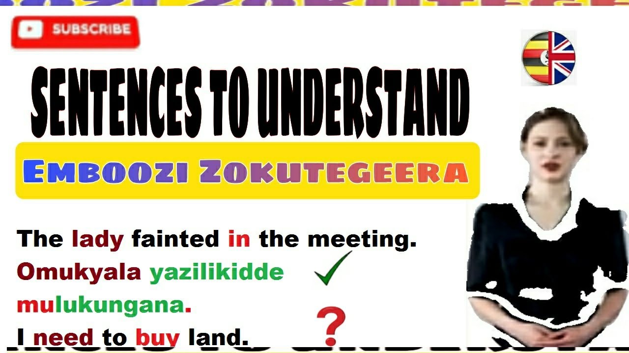 Sentences💕☝️. To understand.:Emboozi zokitegeera🍇