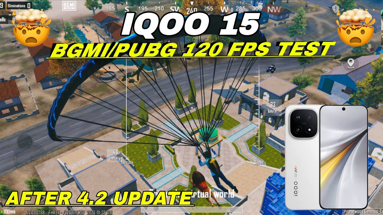 IQOO 15 BGMI 120 FPS TEST 🤯 AFTER 4.2 UPDATE BGMI TEST IQOO 15