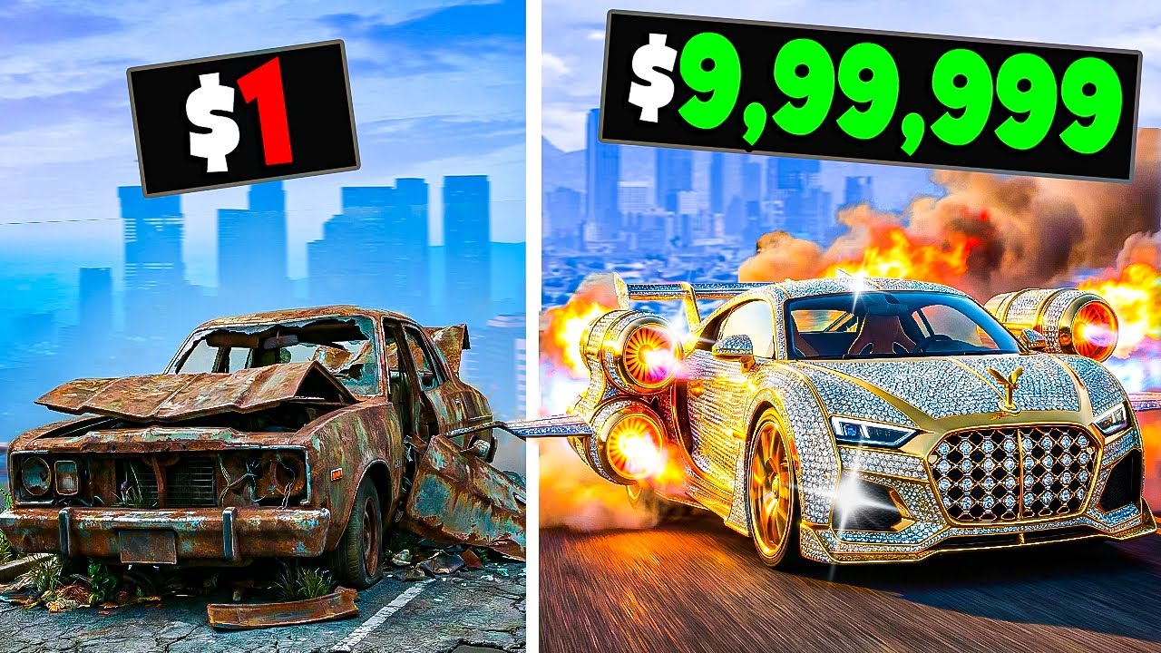 $1 to $1,000,000,000 CAR in GTA 5!