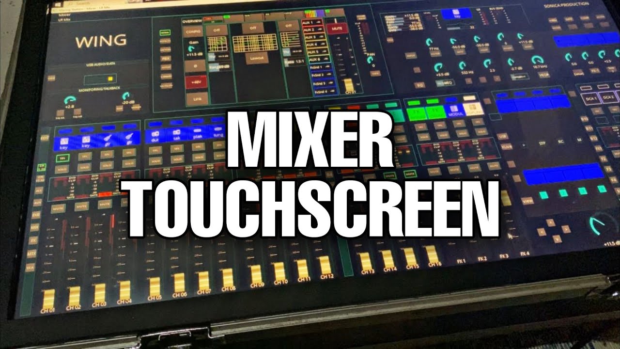 Mixer Digital Tanpa Fader | Full Touchscreen