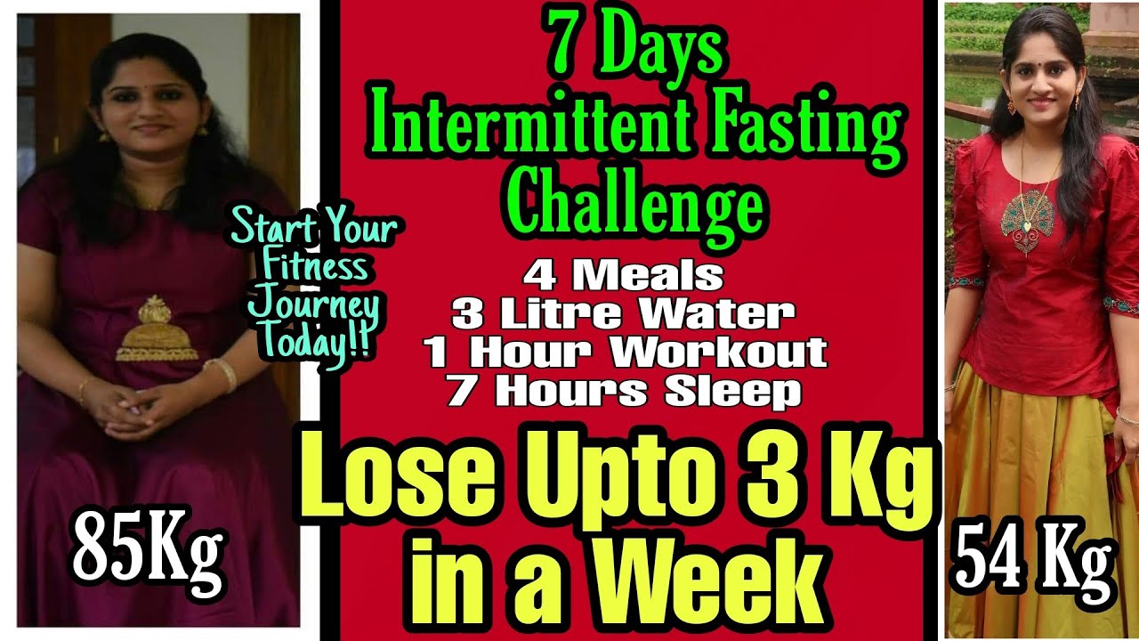 Intermittent Fasting Challenge | 4 Meals Day Pattern | Extreme Fat Loss #weightlossmalayalam
