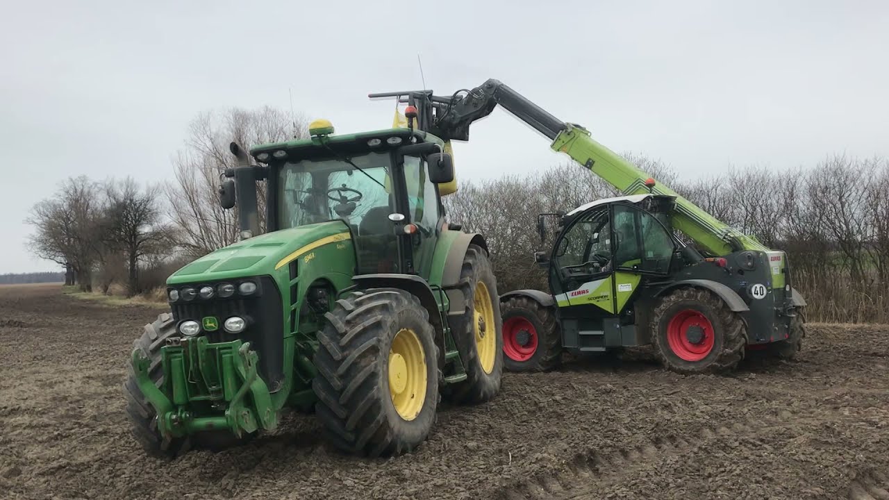 Siew pszenicy wiosna 2021 & John deere 8345R