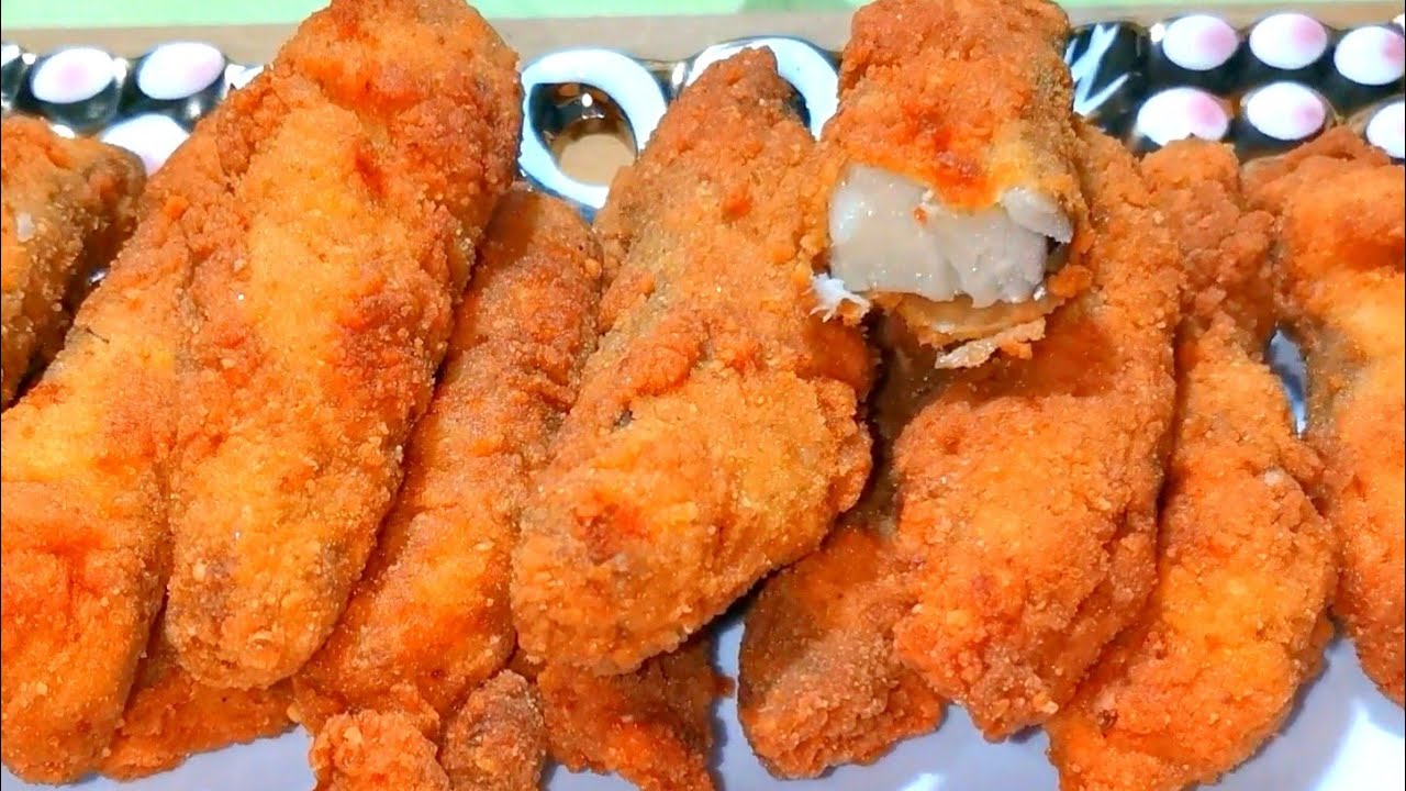 أصابع السمك المقرمشة الحارة طعم هيخطفك 😍😍