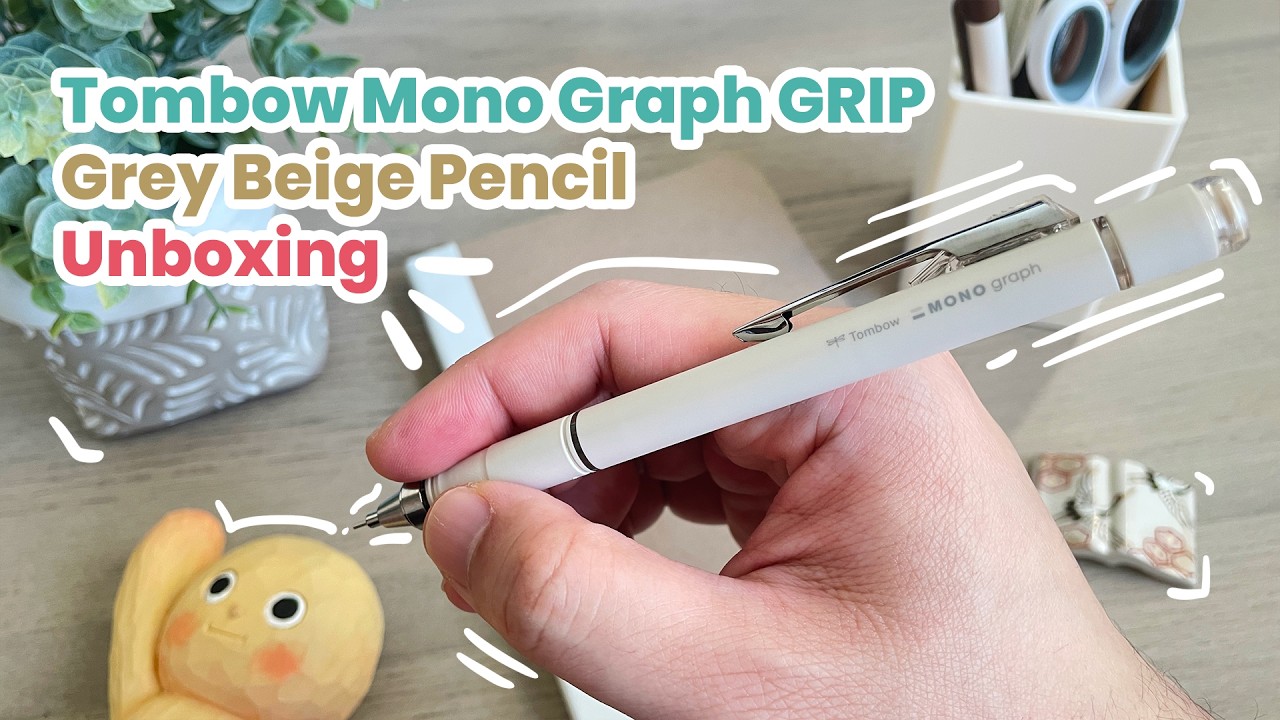 Tombow Mono Graph GRIP Pencil Unboxing + Sketchbook Drawing Test
