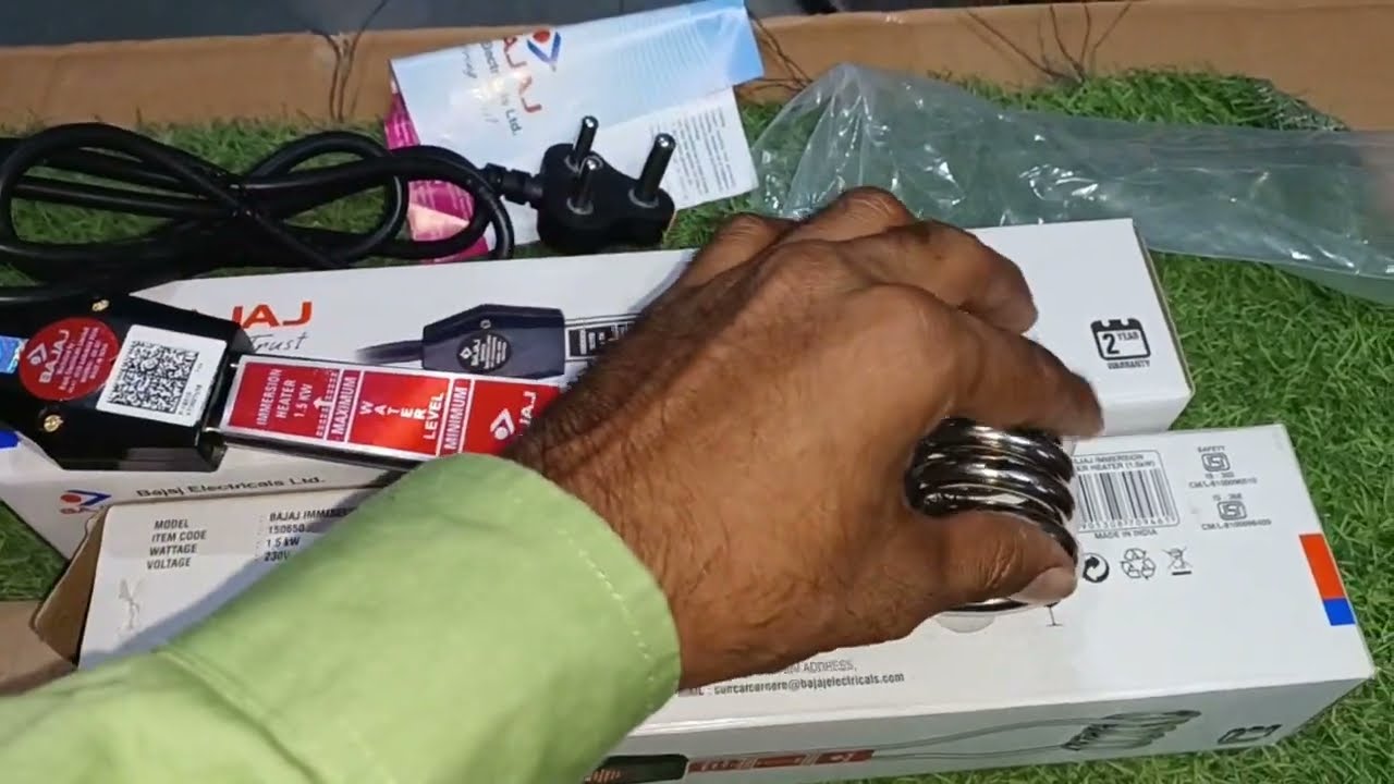  Bajaj immersion rod shockproof/ 1500Watt/ पानी गर्म करने की रॉड कोन सी ले।