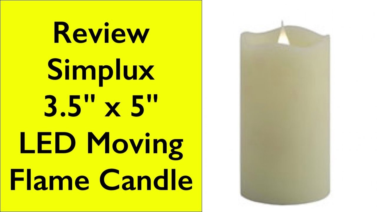 Review Simplux moving flame LED pillar candle