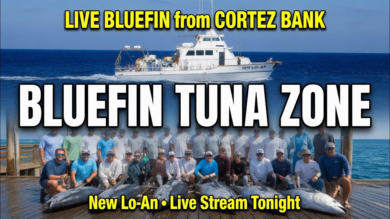 LIVE from Bluefin Tuna Grounds! Night Jig Fishing | 200lb Fish San Diego Fleet 🎣🔥
